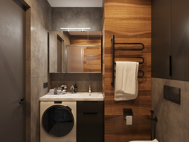 Дизайн ванных комнат с санузлом